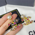 A1106  Women's new fashion color diamond earrings jewelry