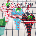 MLL01 New women's summer swimsuit bikini two-piece set+square scarf bikini