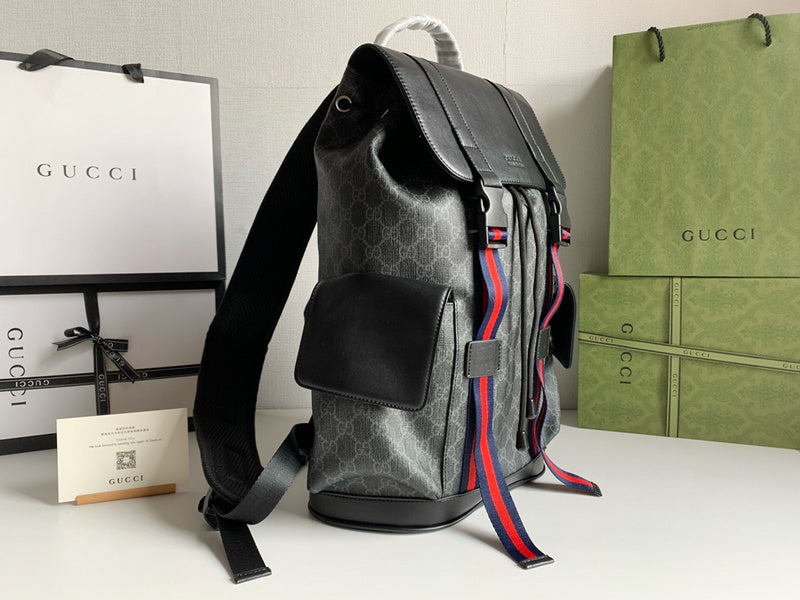 LGP22 Men  Bag 34-42-16CM Leather knapsack bags