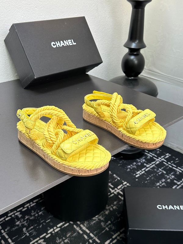 GCS2 Leather shoes Women35-41 Slipper with box