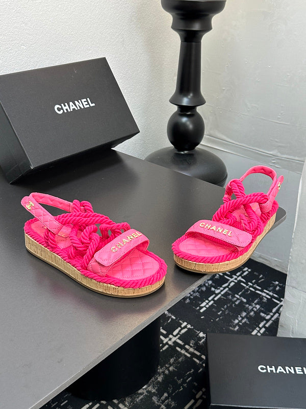 GCS2 Leather shoes Women35-41 Slipper with box