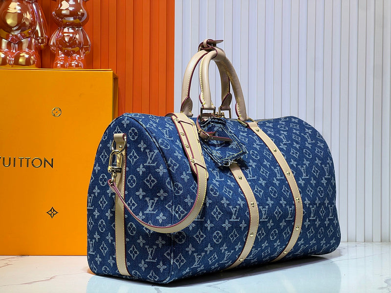 LLP209 Leather Bag 45-27-20CM Travel  for women and men Bags