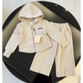 TMUC1 Spring and Autumn New Girls' Pure Cotton Set Hooded Long Sleeve+Pants Clothing