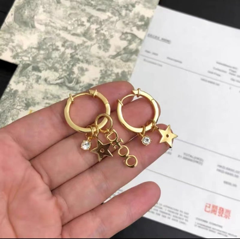 DE120  Asymmetric style fashion women's earrings with beautiful design  Jewelry